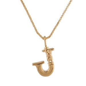 Chloé alphabet “J” necklace